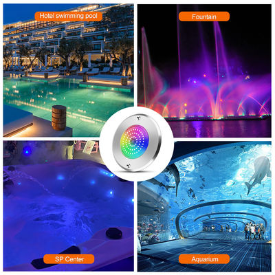 Par 56 Rgb Led Yüzme Havuzu Işığı 6W 10W 18W 25W 35W 42W ultra İnce 7.5mm Süper İnce reçine dolu AC 12V Voltajlı SMD LED SS316L malzemesi ile