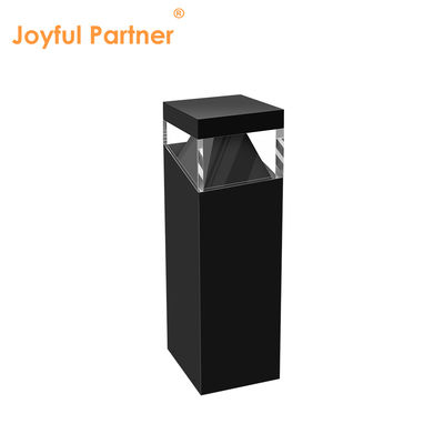Bahçe LED Çim ışığı Bollard Işık Paslanmaz Çelik Malzeme AC 220V Anti-UV Kare IP65 Avlu için