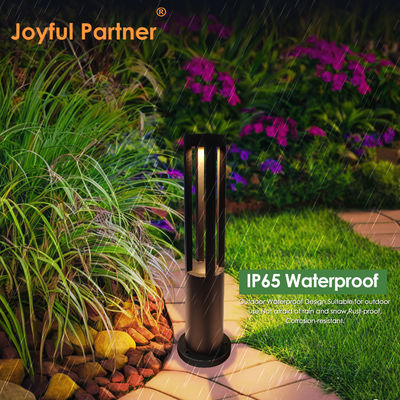 10W LED 600mm 800mm Alüminyum Ekstrüzyon Bollard Arazi Çim Işığı Bahçe Sanatı için 220V/24V