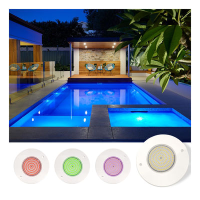 reçine dolu havuz ışığı yansıtıcısı 160mm DC12V 10W Tam plastik SMD2835 108pcs RGBW Renk Sürekli voltaj