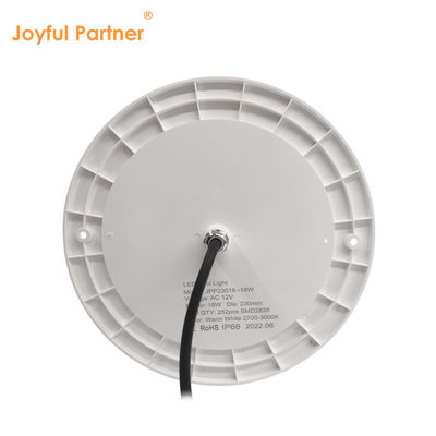 reçine dolu havuz ışığı DIA120MM AC12V 10W Tamamen plastik SMD2835 63PCS Sabit voltaj