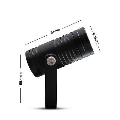 12V 24V IP65 Alüminyum 1W Led Bahçe Işığı Dış Mekan Peyzaj Spot Çim Işığı
