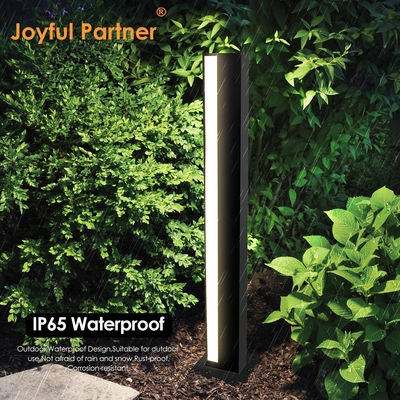 Dışarıdaki LED Bollard Light Square Alüminyum Toz Kaplama CREE LED AC100-265V L110 * W110 * H900mm Çim kullanım için IP65 derecesi