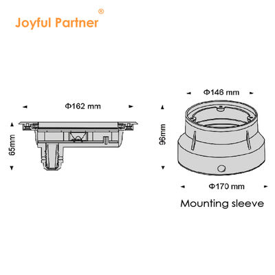 Dış Mekan Havuz Işığı DC24V 12W RGB Şeffaf Cam 316 Paslanmaz Çelik IP68 Bakım Projeleri İçin