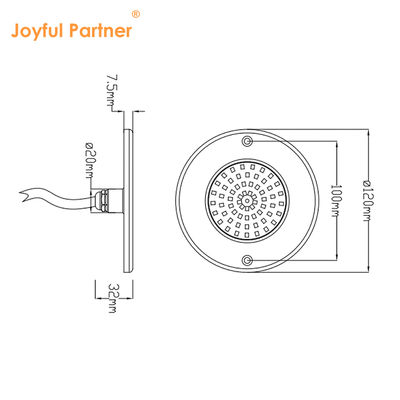 Su Geçirmez IP68 Sualtı Led Yüzme Havuzu Işıkları RGB Wifi Uzaktan Kumanda ABS PC Malzeme ​Ultra İnce Tip