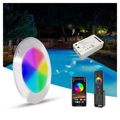 IP68 LED PAR56 Havuz Işığı RGB Renk Değiştirme 12VDC AC 35W Çap 280mm SMD2835 432 adet Renkli Ambalajlı