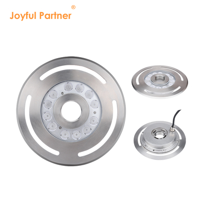 Sualtı LED Çeşme Işığı IP68 12W 24W 36W Sıcak Beyaz Mavi RGB Paslanmaz Çelik 316L Diametresi 285mm