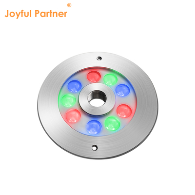 LED FONTAIN LIGHT 316 paslanmaz çelik RGB tek renk 170*61MM DC12V / 24V IP68 su geçirmez
