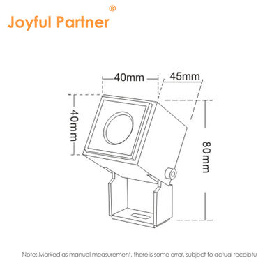 Joyful Partner LED kare projektör ışığı 1W LED tek renkli 3000K DMX512 dar ışınla hafifletilebilir
