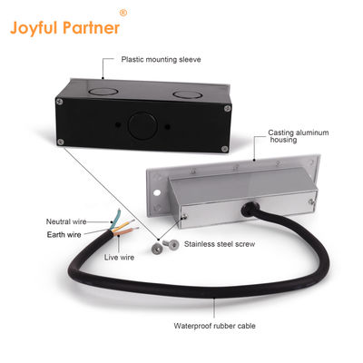 Devamlı Akım Sürücüsüyle Dönüşlü Adım Işığı IP65 Dış Işıklama DC24V 3W SAMSUNG SMD5630