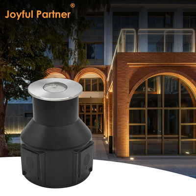 IP67 yeraltı ışığı düşük voltajlı 1W 3W 3000K DC24v paslanmaz çelik ön kapağı ile yuvarlak kare şekli