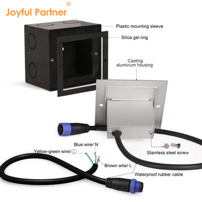 Yüksek Voltajlı LED Çıkışlı Adım Işıkları IP65 Su geçirmez Dış Duvar Işıkları