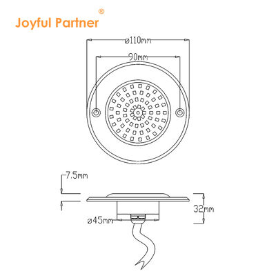 Yüzme havuzu LED lambaları 316 Paslanmaz çelik malzemesi PAR56 Tam reçine dolu IP68