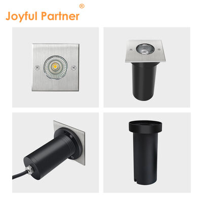 Joyful Partner Deck Step Garden Lights Düşük Voltaj 12 24V 6W CREE COB Sıcak Beyaz Kare
