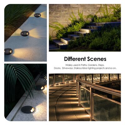 LED Zemin Altı Yan Görünüm Işığı 1W 3W 12V-24VDC Saf Alüminyum 6063# Gövde