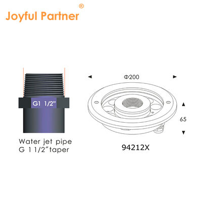 LED Su Altı Çeşme Işığı Sıcak Beyaz12 Volt 12W SS 316 Malzeme 2 Metre Kablo Uzunluğu