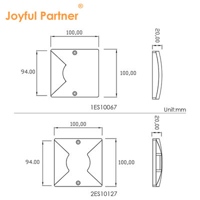 Sided Emitting Inground Lights 1W 3W 100*100MM Pure Aluminum Material DC24V For Garden Park
