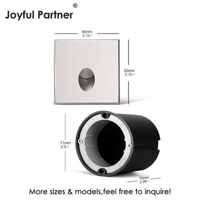 Recessed LED Wall Light 3W 60° Beam Outdoor White Aluminum Walkway Lighting