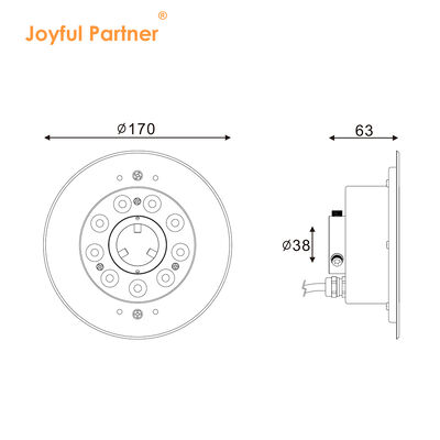 LED Çeşme Işığı IP68 Su geçirmez DC12V 9W 18W Spa Havuzu için Özel RGBW