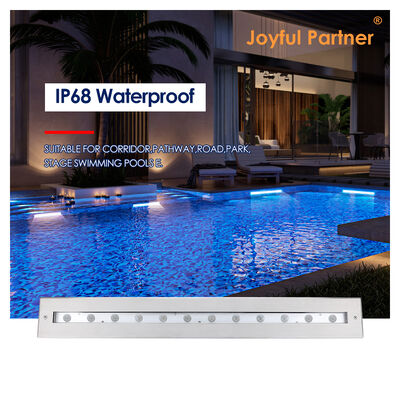 Su Altı Lineer Işık DC12V 316 Paslanmaz Çelik DMX 512 RGB 12W 24W 628MM Uzunluk Şelale İçin