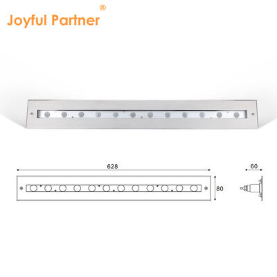 Sualtı Doğrusal Işık DC12V 12W IP68 Su geçirmez Uzaktan Kumanda RGB LED Yüzme Havuzu