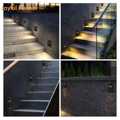 LED Recessed Outdoor Wall Light 2W IP65 With Mounted Sleeve Ra85 Optical Lens AC100-240V