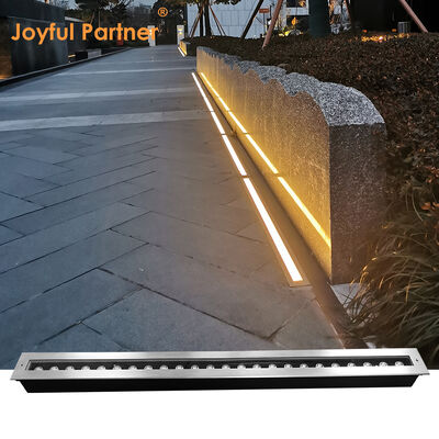 LED Yer Altı Lineer Işık 12W 24W 48W DC24V 1000MM 1Metre Paslanmaz Çelik316 IP67 Gömme Tip