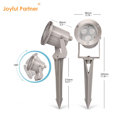 IP65 LED Bahçe Noktası Işıkları Alüminyum GU10 ampul 0.5M Kablo Dış Yol Aydınlatması için