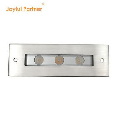 LED Yeraltı Işığı DC24V 3W 6W 3000K #316 SS IP67 Doğrusal Uzunluk 195MM + Tempered Glass