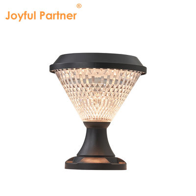 Güneş Bollard Işıkları ABS Malzemesi Polikristalin Sloar Panelleri Epistar SMD DIA245mm IP65 APP Kontrollü su geçirmez