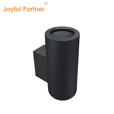 Sconce Dış Duvar Işığı IP65 Modern Mat Siyah Alüminyum Silindir Bahçe Veranda Yukarı Aşağı Işık