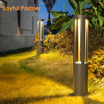 10W LED 600mm 800mm Alüminyum Ekstrüzyon Bollard Arazi Çim Işığı Bahçe Sanatı için 220V/24V