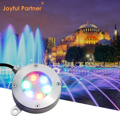 Yeni Geliş RGB 3 in 1 renk yüksek güç 18W 316 Paslanmaz Çelik LED Düz UIU Type Bracket ile Sualtı Işığı