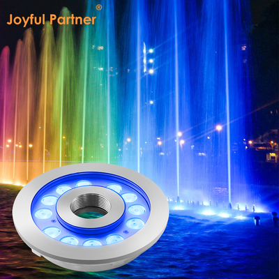 LED Çeşme Işığı Renk Değiştiren IP68 Su Geçirmez Sualtı 24w Peyzaj Spot Işığı 2 Metre Kablo İle