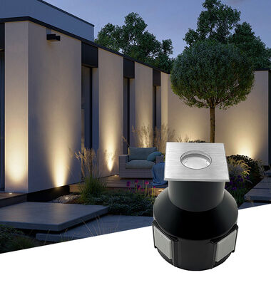 LED Yeraltı Işıkları 3W RGB 3In1 DC24V Işık açısı 60 derece Alüminyum Kaplama Su geçirmez