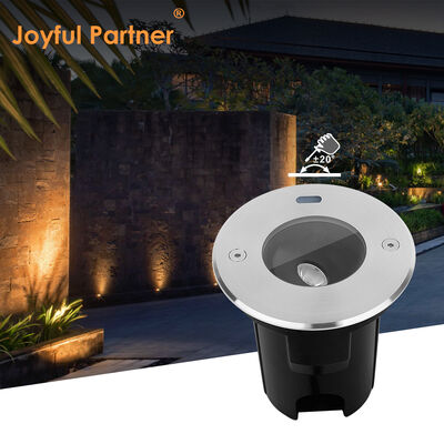 Dış AC220V Yeraltı Lampu DIA95MM Derin Anti Glare 3W COB Modeli Siyah ABS Kollu