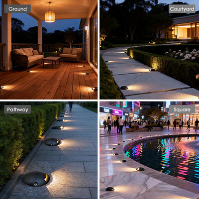 IP65 derecelendirilmiş 1W LED Yeraltı Güvertesi Işığı Dış Adım Yol Işığı 12V Yol kullanımı için Yeraltı Işığı