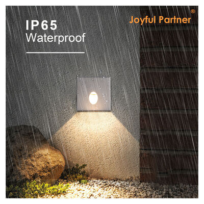 LED Basamak ve Duvar Gömme Işık 3W AC220V Beyaz Döküm Alüminyum IP65